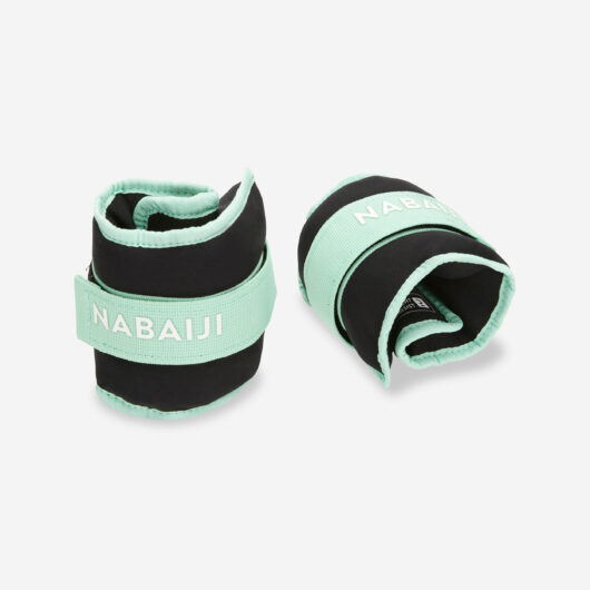 Aquafit Weighted Bands With Strap - Light Green. 2*0.5kg