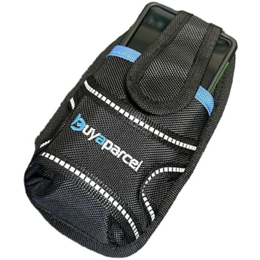 Buyaparcel - bap Large Mobile Phone Holder Tool Belt Pouch Black High Vis Fits Iphone Samsung