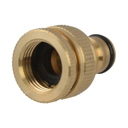 Faithfull - SB3002 Brass Dual Tap Connector 12.5-19mm (1/2 - 3/4in) faihosetc