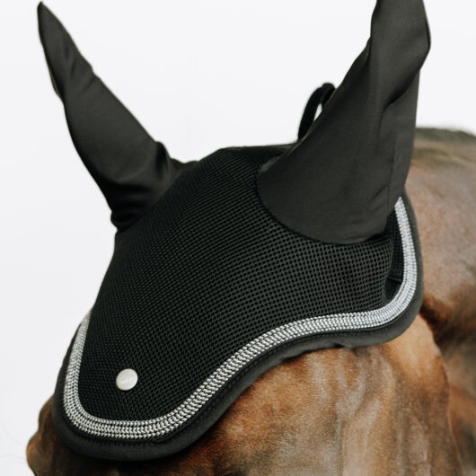Horse Riding Ear Net - Black