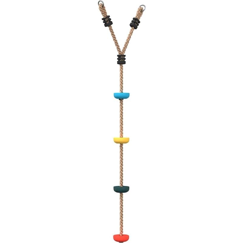 Disc Rope Swing for Kids with 4 Treads Multicolour Vidaxl