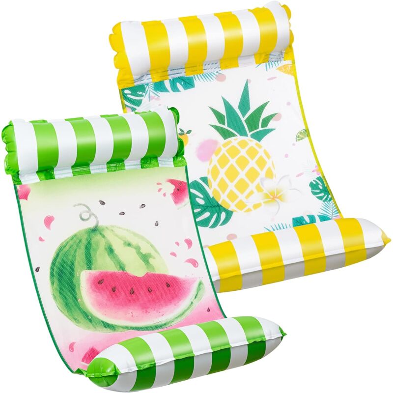 Héloise - Pool Hammock Set - Set of 2 Inflatable Pool Floats for Adults Versatile Pool Accessories 4 in 1 Lounger Chair Exercise Saddle Raft