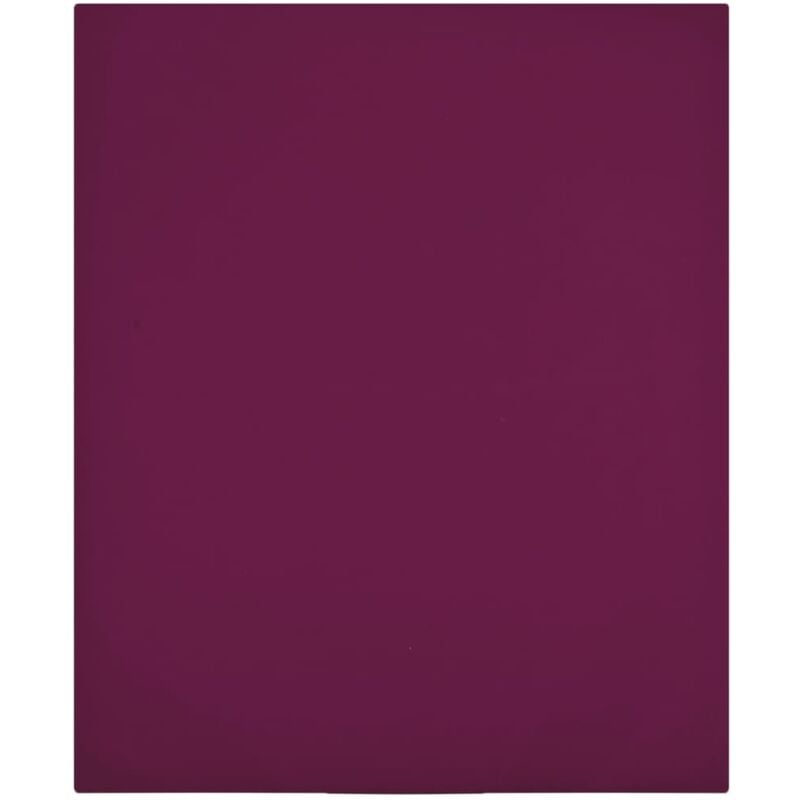 Jersey Fitted Sheets 2 pcs Bordeaux 160x200 cm Cotton vidaXL