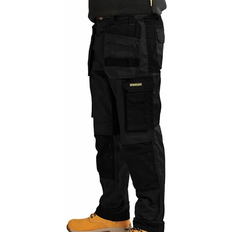 Omaha Slim Fit Holster Trousers Black/Grey Waist 40in Leg 31in - STCOMAHA4031