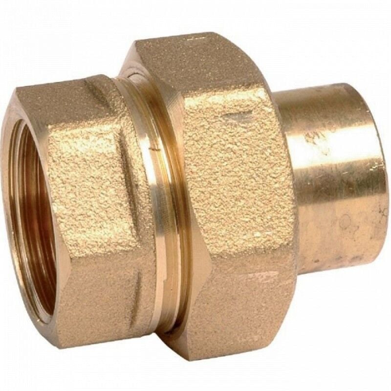Ecolands - Thermador 340GC1820 - Straight brass union fitting to weld - F3/4' - ⌀18mm - 340GC