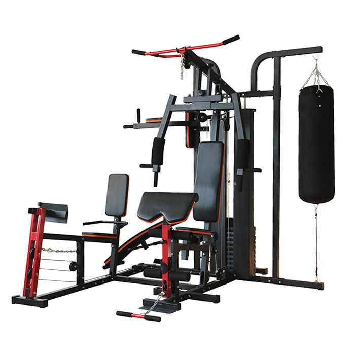 Strength Master 8306 Advanced 3 Station Home Multi Gym With Punch Bag