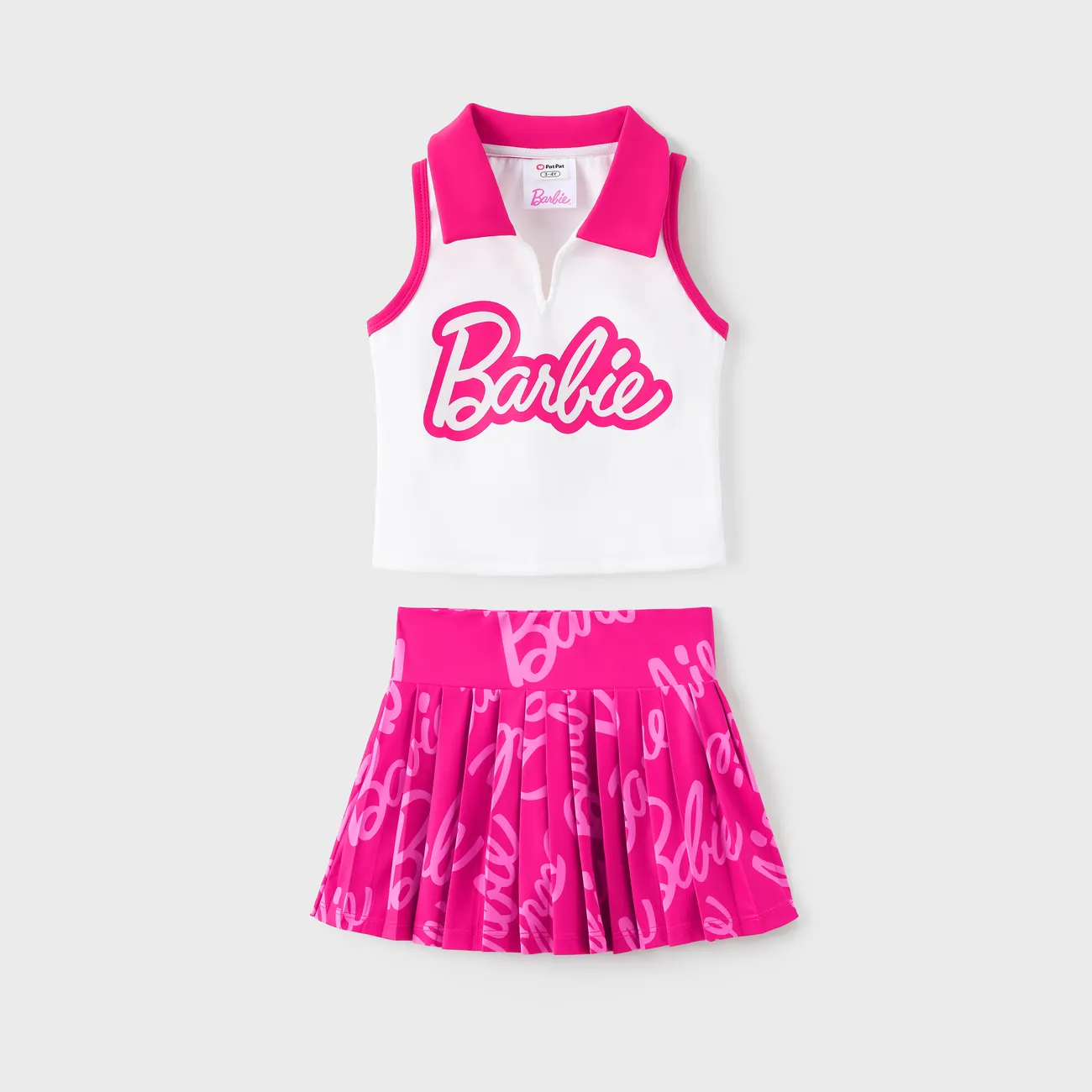 Sweet Letter Pleat Set for Girls, Mommy and Me Matching Outfits