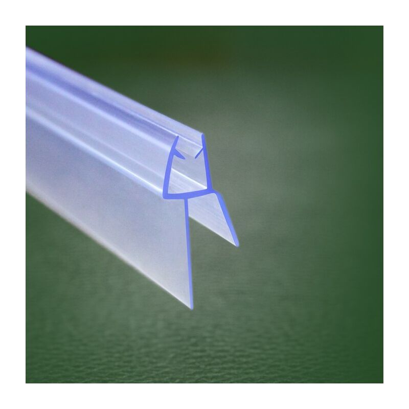 Aica Bath Shower Screen Door Seal Strip for 5-6mm Glass Thickness 18mm Seals Gap (Type 2)