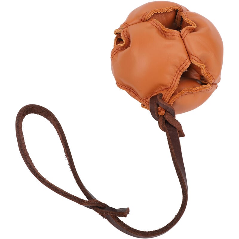 Dog Training Ball Release Energy Reduce Anxiety Interactive Exercise and Reward Ball On Rope Toy for Small Medium Dogs Dark Brown
