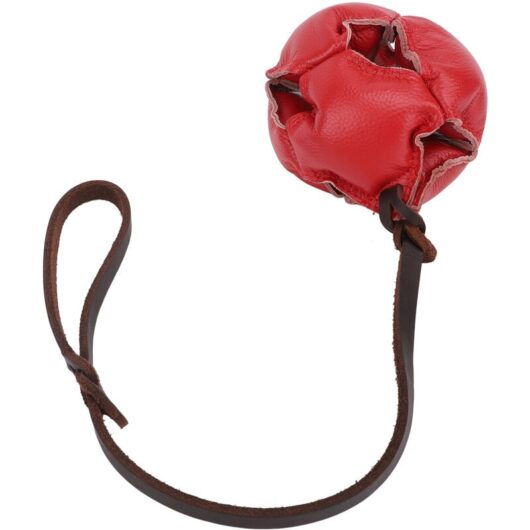 Dog Training Ball Release Energy Reduce Anxiety Interactive Exercise and Reward Ball On Rope Toy for Small Medium Dogs Red