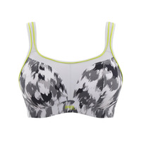 Panache Sports Non Wired Sports Bra - Grey Animal - 28DD