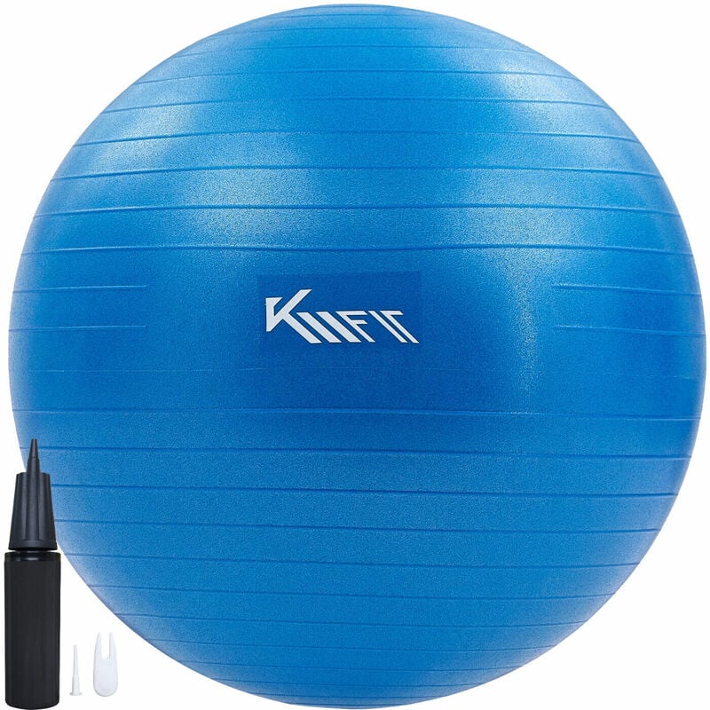 Exercise ball 75 cm training ball with air pump sitting ball office anti-burst ball for fitness, yoga, gymnastics, core training pezziball yoga ball
