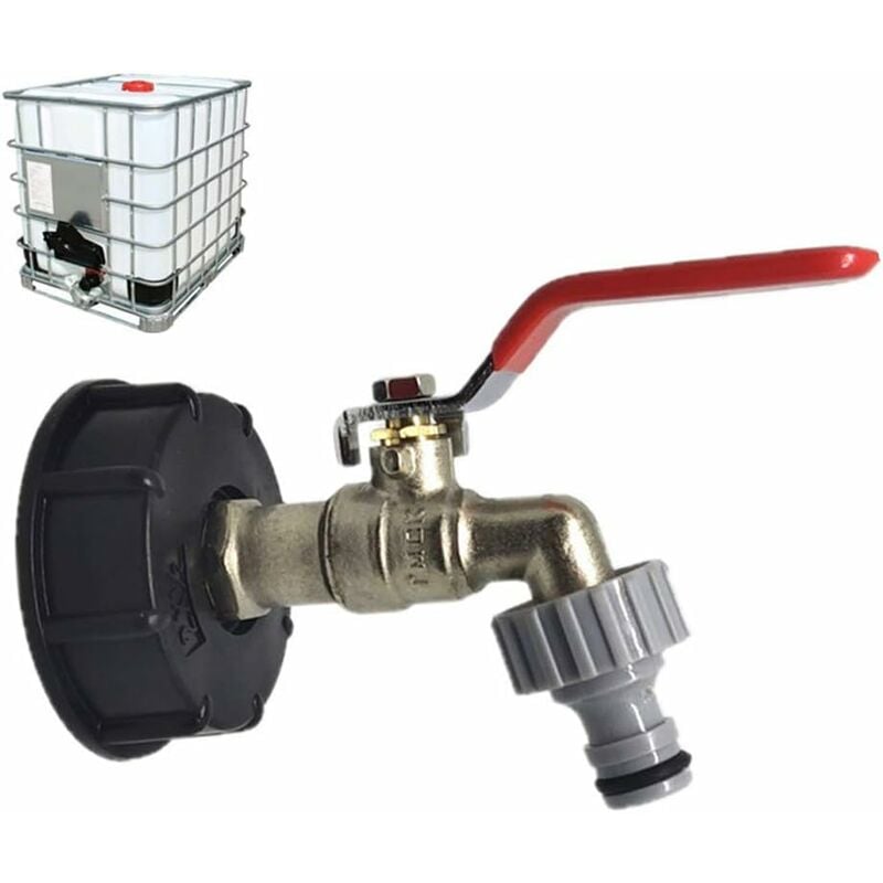 Ibc Tank Adapter 1/2' Faucet Outlet Connection Valve Faucet Garden Hose Fittings