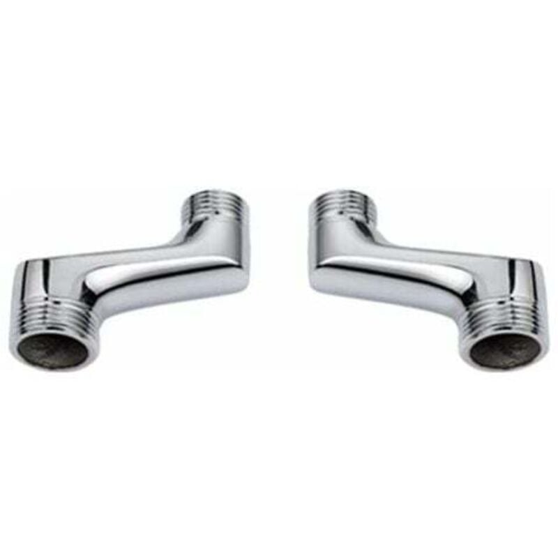 Mumu - Shower elbow fitting brass angle reducing fitting adjustable swivel arm wall elbow fitting 1/2 3/4 offset fitting chrome