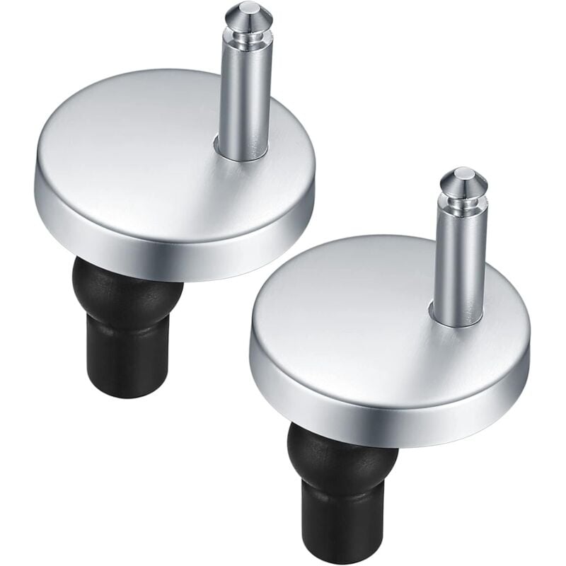 Pieces Toilet Seat Hinge Fittings, Quick Release Hinges, Toilet Seat Hinge Fittings, with Replacement Rubber Screws