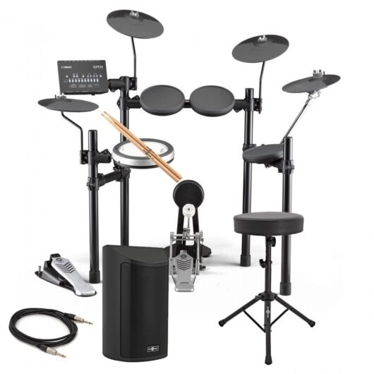 Yamaha DTX482K Electronic Drum Kit with Sticks Stool + Amp