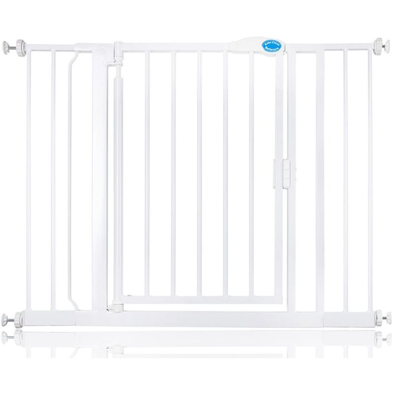 Bettacare - Auto Close Pet Gate, 103.8cm - 110.8cm, White, Pressure Fit Stair Gate for Dog & Puppy