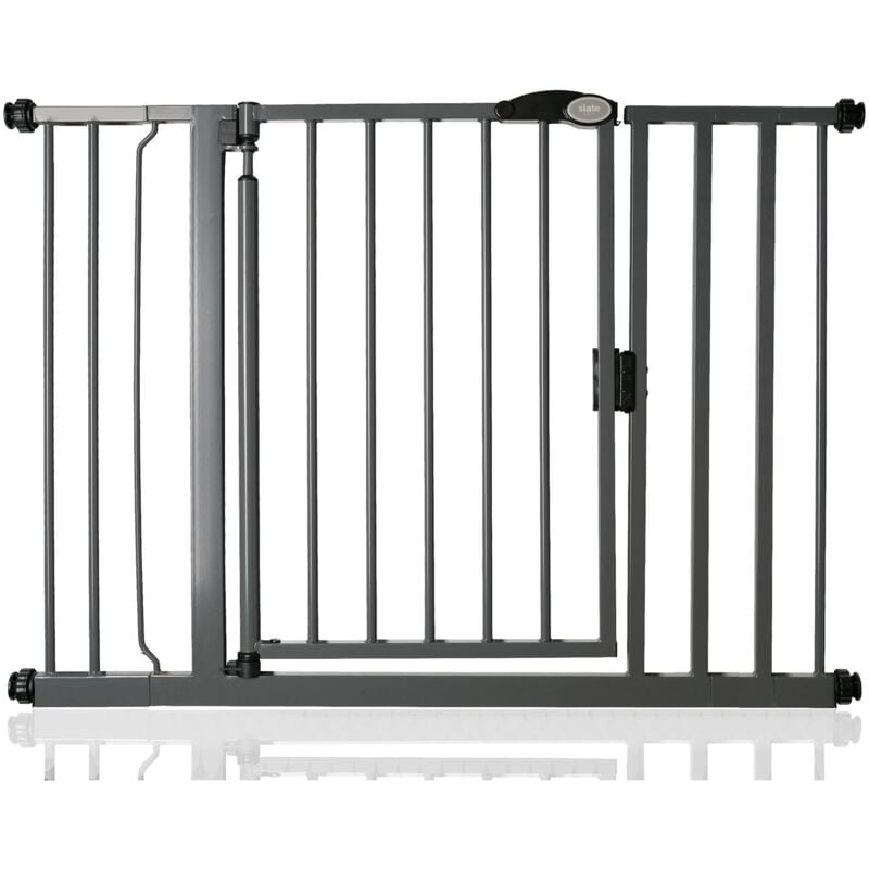 Bettacare - Auto Close Stair Gate, 103.8cm - 110.8cm, Slate Grey, Pressure Fit Safety Gate, Baby Gate