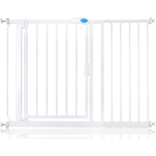 Bettacare - Auto Close Stair Gate, 111cm - 118cm, White, Pressure Fit Safety Gate, Baby Gate