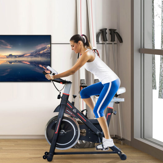 Exercise Bike W/Lcd & Hr Sensor Black