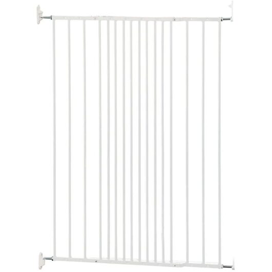Extra Tall Screw Fitted Baby Stair Gate, 62.5cm - 106.8cm, White, 103.5cm in Height - Safetots
