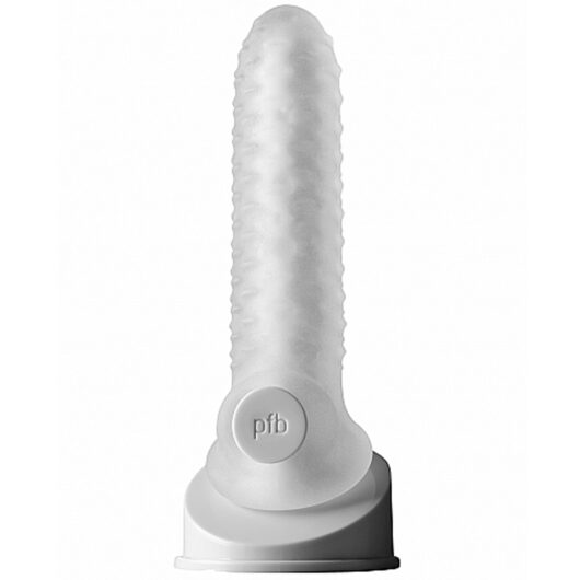 Perfect Fit Fat Boy Checker Plate Penis Sleeve 16.5 cm - Clear