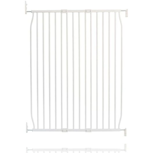 Safetots - Extra Tall Eco Screw Fit Baby Gate, White, 90cm - 100cm, Extra Tall Gate 100cm in Height, Stair Gate for Baby