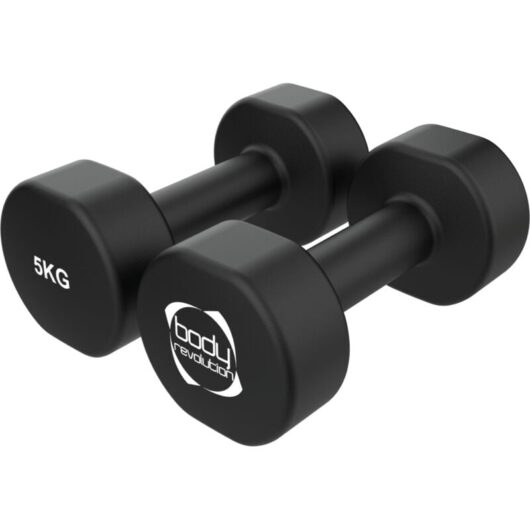 2 x 5KG Neoprene dumbbells