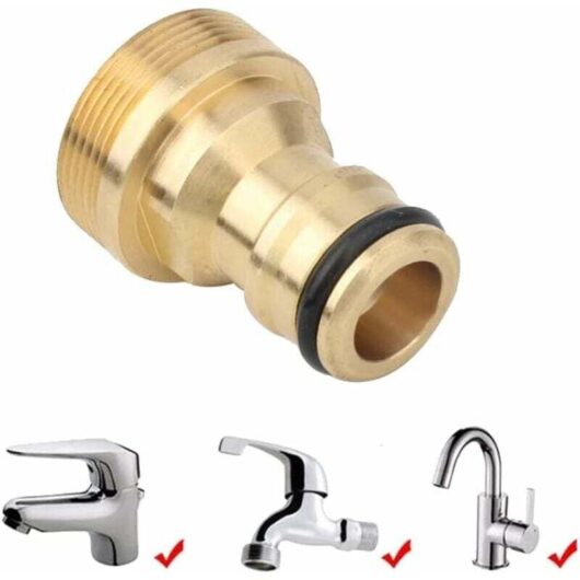 4pc Hose Mixer Tap Connector Adapter Water Pipe Joiner Universal Fitting Water Connectors mumu