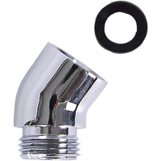 Csparkv - 2 Piece Angled Shower Head Fitting 1/2' ig 1/2' Ag Thread and 50° Tilt (Winkel01)