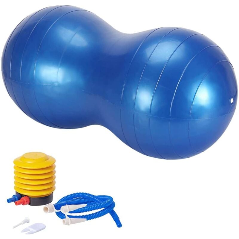 Trintion Peanut Ball Kids Exercise Ball with Pump Autism Sensory Toy Equipment for Kids Physical Therapy, Yoga, Pilates, Core Training 90x45cm