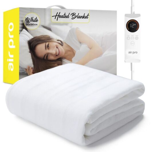 Air Pro Electric Blanket - Fully Fitted Mattress Cover - Elastic Straps - Single-90x190cm