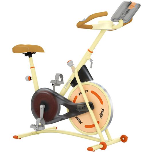 Centra Magnetic Exercise Bike for Home Use Spin Bike with Adjustable Magnetic Resistance, indoor Cycling Bike with Shock Absorption,Stationary Bike