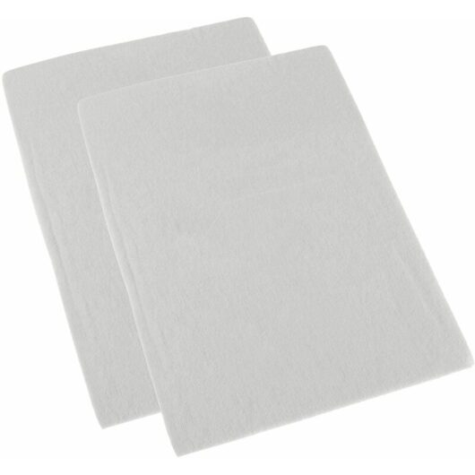 HOMESCAPES White Brushed Cotton Fitted Cot Sheet Pair 100% Cotton, 70 x 140 cm