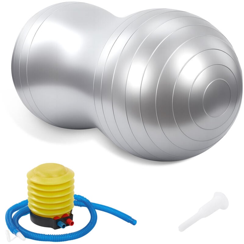 Peanut Ball Therapy with Pump, Sensory Gym Ball for Yoga, Pilates, Core Training & Balance, PVC Exercise Ball for Autism, Posture Fitness Equipment