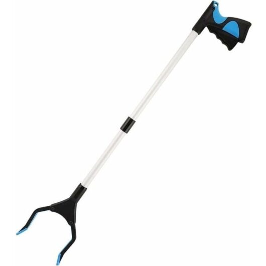 Trash Grabber, Pick-up Tools, Foldable Extension Grabber, Aluminum Disability Aid Tool with Rubber Rotating Gripper, Long Arm Extension for Trash