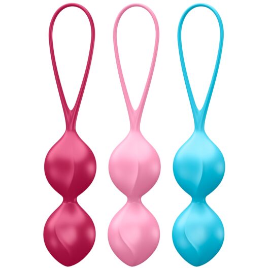 Satisfyer V Balls Pelvic Floor Training Set 3 pcs - Mixed colours