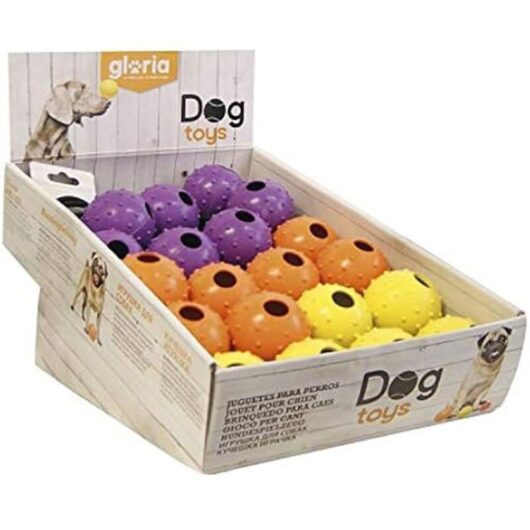 Dog Toy - GLORIA - Rubber Ball - 7 cm - Soft and Durable - Ideal for Outdoors
