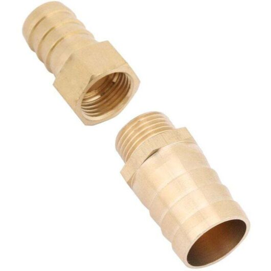 Hose connector, brass hose connector, pipe coupling, connection adapter (19-25 mm)