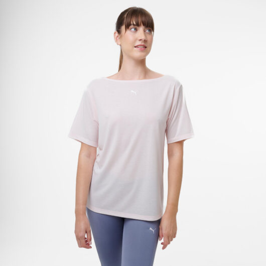 Women's Loose-fit Fitness T-shirt - Light Pink
