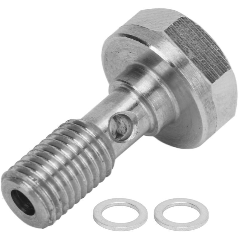 M8x1.0mm Banjo Bolt, Excellent Sealing, Robust and Heat Resistant Banjo Bolt Fittings with 2 Washers for Tube Systems.