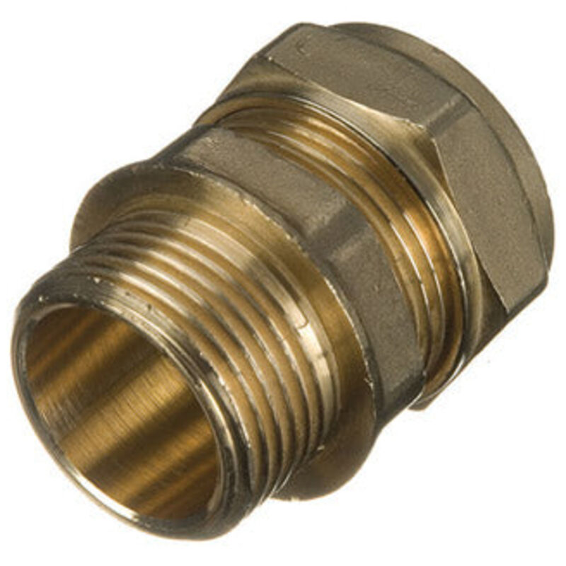 PrimaPlus 15mm x 3/4" Male Brass Compression Adaptors - 10 Pack
