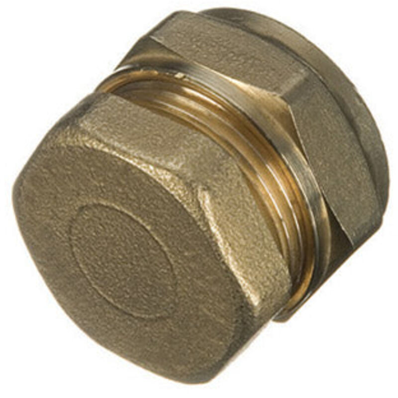 PrimaPlus 42mm Brass Compression Stop End - WRAS Approved