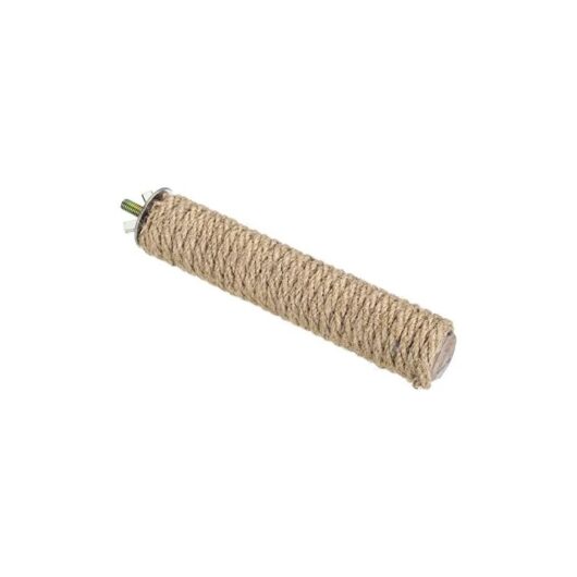 16x1x16cm Wood Bird Perch, 1 Set Paw Stick Grinding Rope Weaving Wood Stand Cage Accessory for Small Bird Parrot Dove Parakeet Ladybug - Csparkv