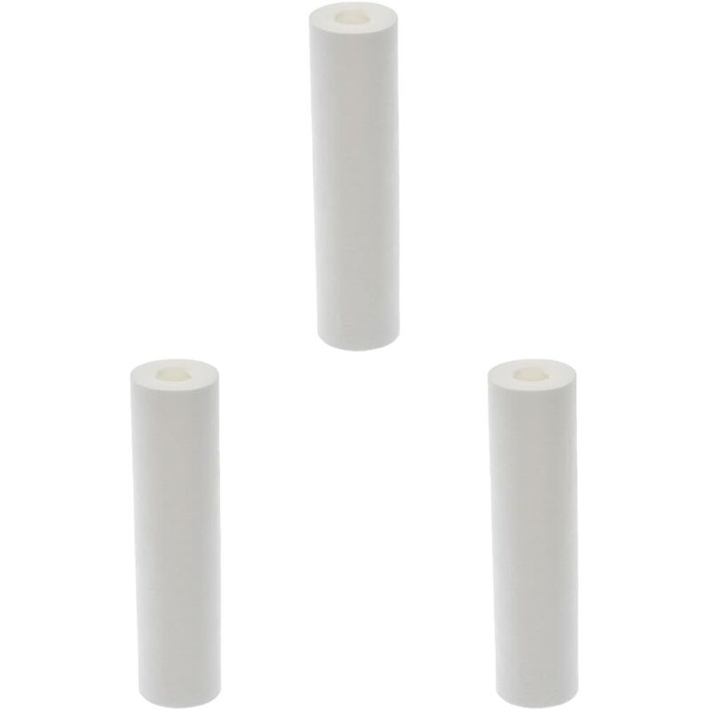 20µ extruded filter cartridge for filtering impurities from domestic water - Fits standard 10" cups - Cartridge life: 6 months (pack of 3)