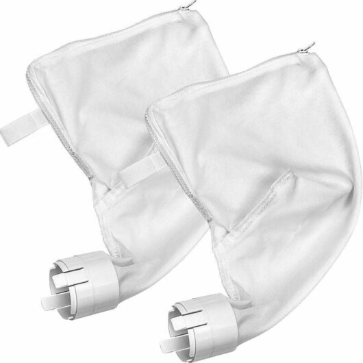 2Pcs Pool Cleaning Bags Fits Silt Bags Nylon Pouch Replacement for Polaris, Zipper Bag Replacement Parts (for 360&380)