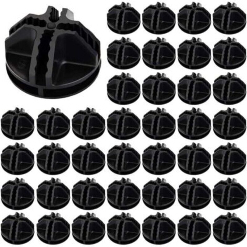 40pcs Wire Cube Plastic ABS Connector Storage Cube White Storage Unit Fitting Storage Unit Fitting Modular Wire Cube Grid Cube for Shelf Locker