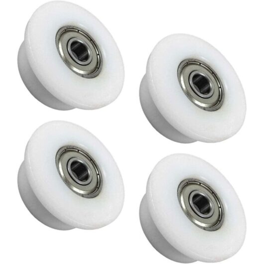 4X Rowing Machine Bearing Wheel Replacement Gymnastics Equipment Rollers Accessories Parts for Fitness Training Exercise