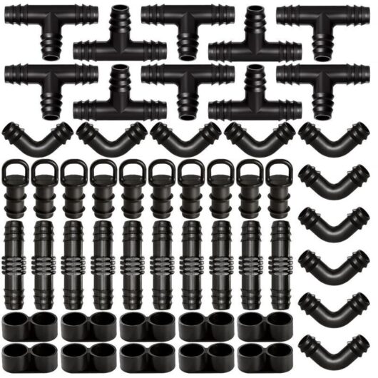 50pcs 16mm Tube Irrigation Fittings Irrigation Water Hose Connector Barbed Hose Connectors for Irrigation System Barbed Connectors Irrigation Systems