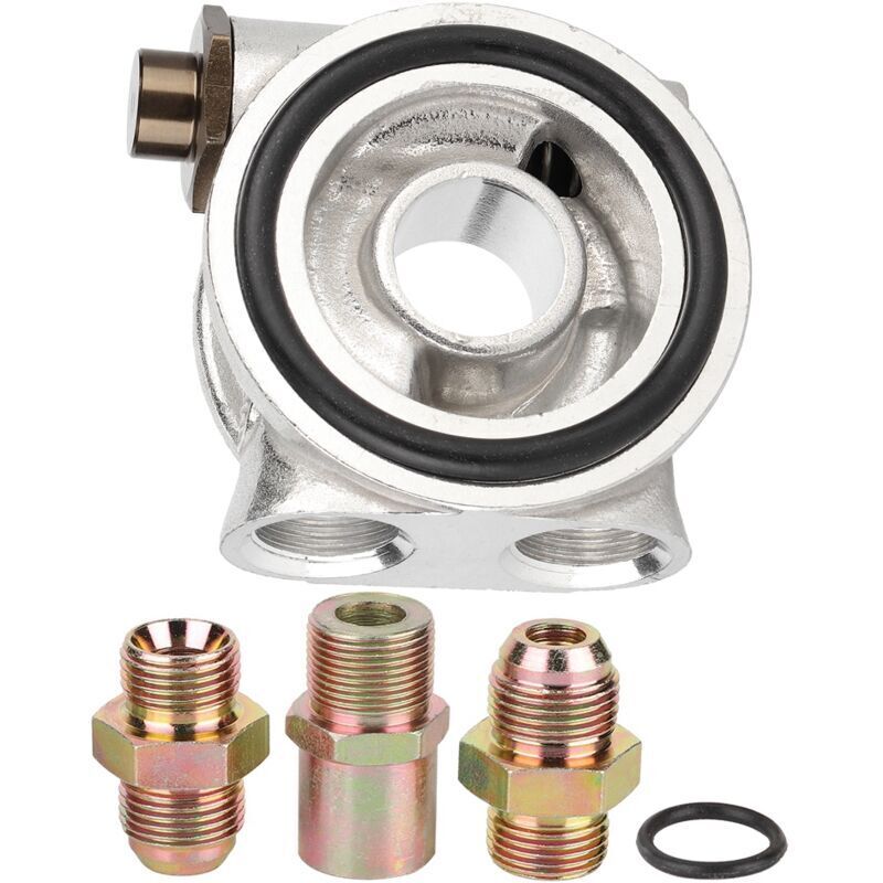 AN10 Oil Cooler Fittings Sandwich Plate Thermostat Adapter Oil Filter Adapter 3/4-16 UNF